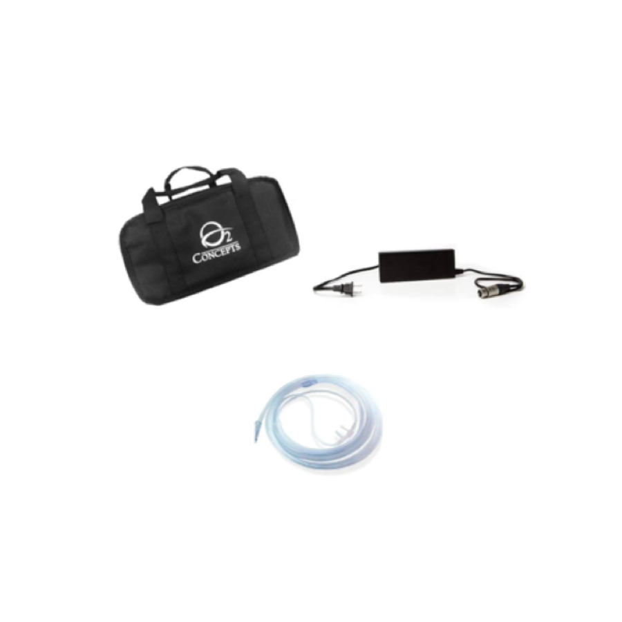 Concentrador Portatil Oxlife Independence Seminuevo, Bateria de 8 Celdas con Accesorios